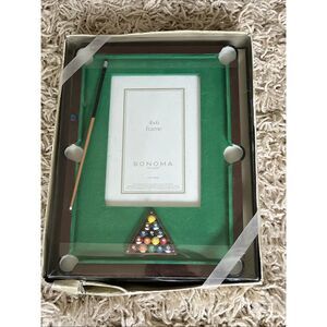 Sonoma 4x6 Photo Frame Pool Table Design Billiards Cue Balls Triangle Rack New